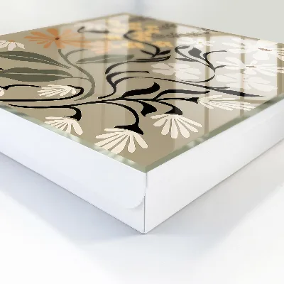Schlüsselschrank für den Flur Blumenmotiv