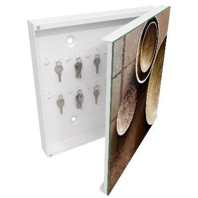Schlüsselkasten modern Braunes Set