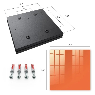 Schlüsselschrank für den Flur Kräftiges Orange