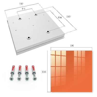 Schlüsselschrank für den Flur Kräftiges Orange