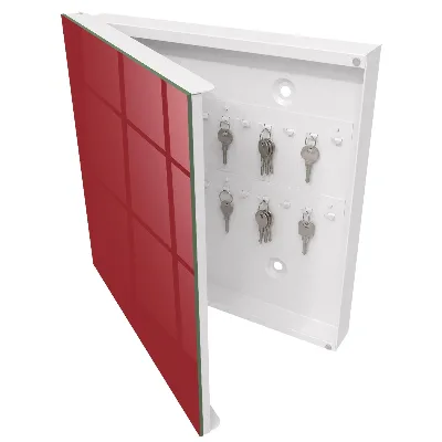 Schlüsselkasten modern Burgunderrote Farbe