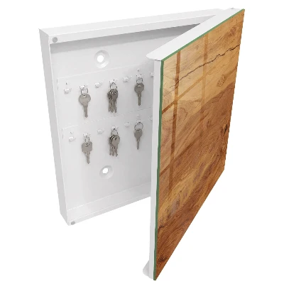 Schlüsselschrank für den Flur Holzstruktur