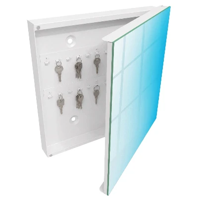 Schlüsselschrank Blauer Farbverlauf