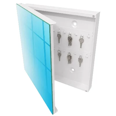 Schlüsselschrank Blauer Farbverlauf
