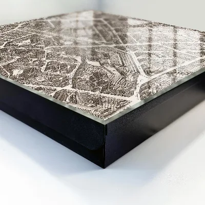 Schlüsselschrank für den Flur Stadtplan