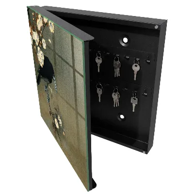 Schlüsselschrank Ohara Koson Die Krähe und die Kirschblüten