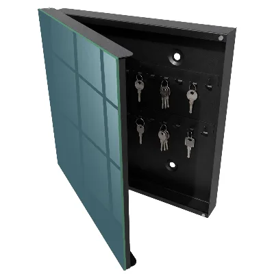 Schlüsselkasten modern Mattes Türkis