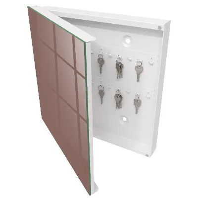 Schlüsselschrank für den Flur Pastellbraun