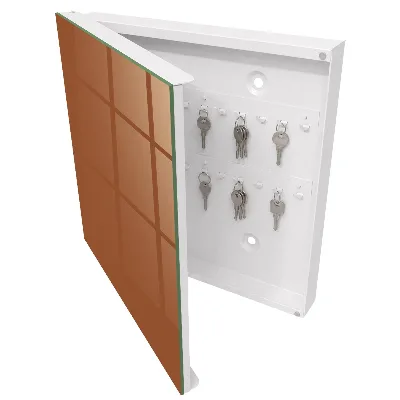 Schlüsselschrank Dunkelorange