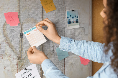 Bilder mit kork rückwand Inschrift liebe