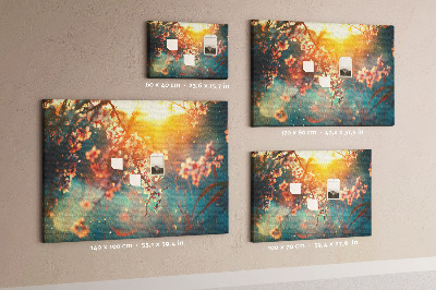 Bilder mit kork rückwand Frühlingsblumen