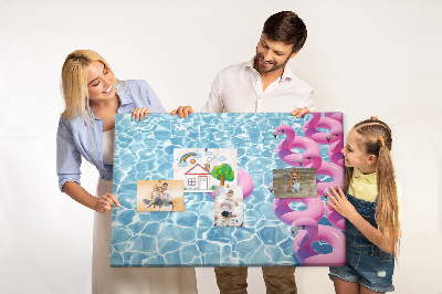 Bilder mit kork rückwand Flamingo -löwenzahn