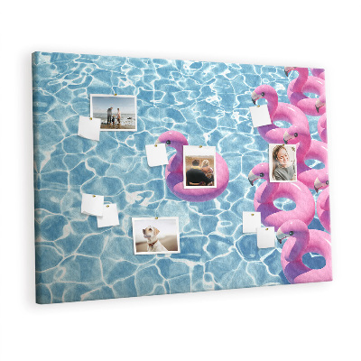 Bilder mit kork rückwand Flamingo -löwenzahn
