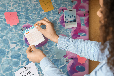 Bilder mit kork rückwand Flamingo -löwenzahn