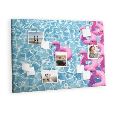 Bilder mit kork rückwand Flamingo -löwenzahn