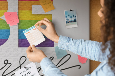 Korktafel Inschrift sei du selbst