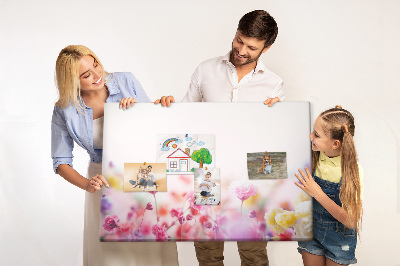 Bilder mit kork rückwand Blumen in der wiese