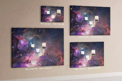 Bilder mit kork rückwand Galaxy world