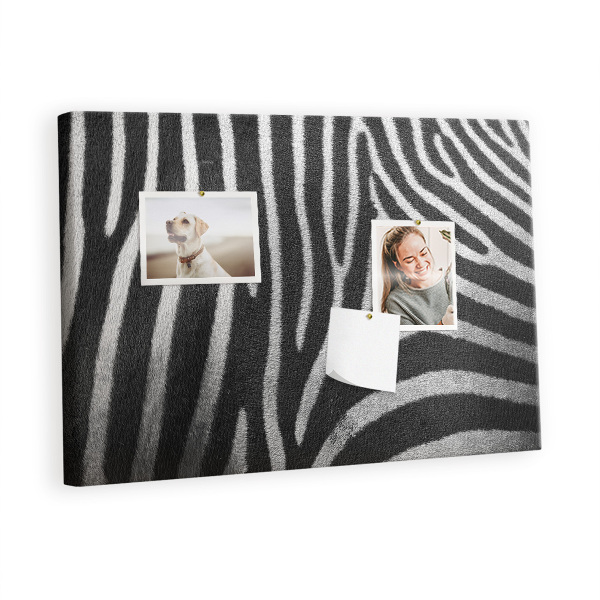 Bilder mit kork rückwand Zebrasmuster