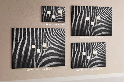 Bilder mit kork rückwand Zebrasmuster