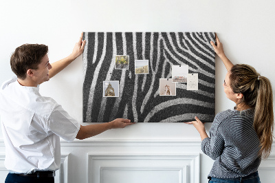 Bilder mit kork rückwand Zebrasmuster