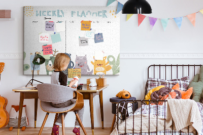 Kork pinnwand Planer für kinder