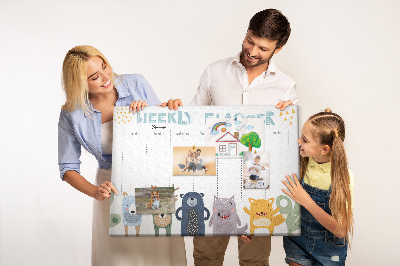 Kork pinnwand Planer für kinder