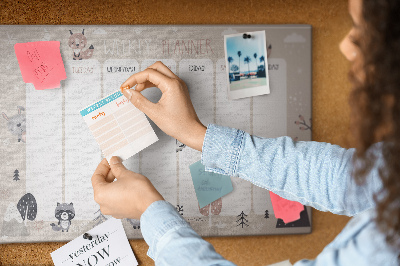 Korktafel Ein großer planer