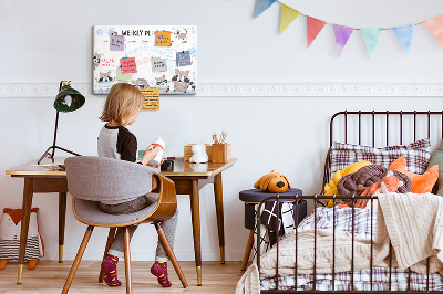 Korktafel Zeitplan für kinder