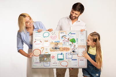 Korktafel Buntes vision board