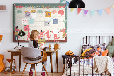 Korktafel Planer für kinder