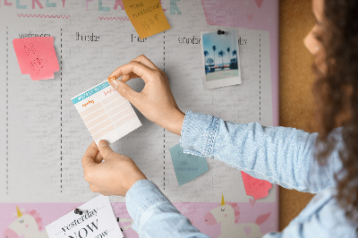 Korktafel Planer für kinder