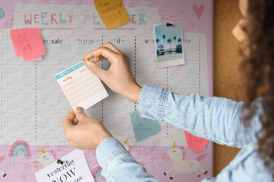 Korktafel Planer für kinder