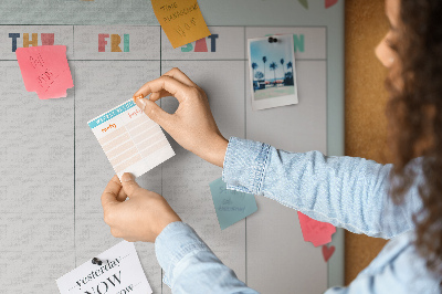 Bilder mit korkrückwand Blumenplan