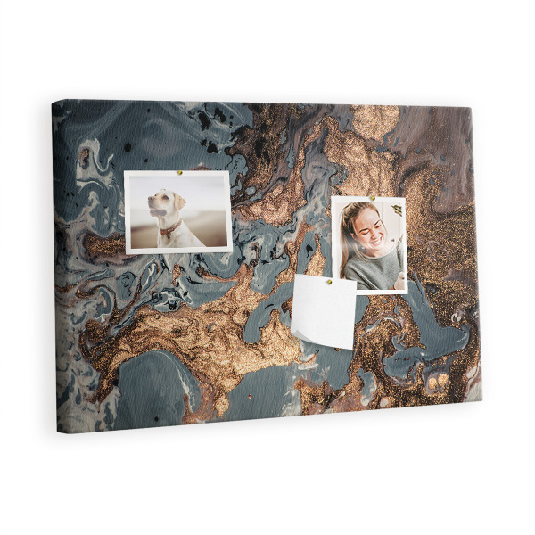 Bilder mit korkrückwand Dekorativer marmor