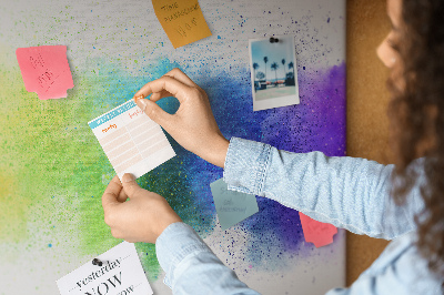 Bilder mit korkrückwand Abstrakter regenbogen