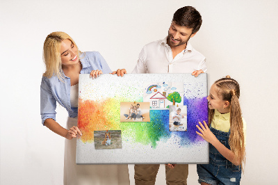 Bilder mit korkrückwand Abstrakter regenbogen