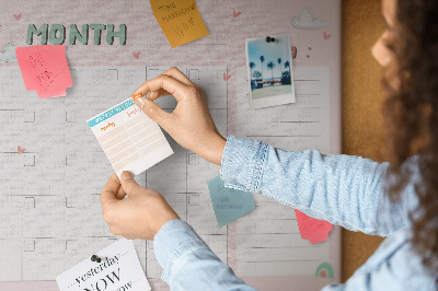 Pinnwand kork Planer für kinder