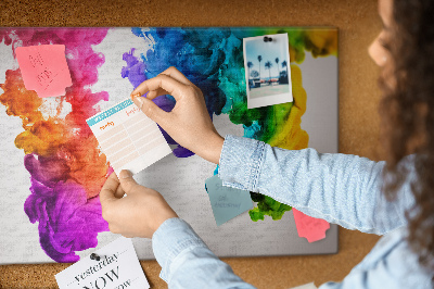 Pinnwand kork Regenbogen der farben