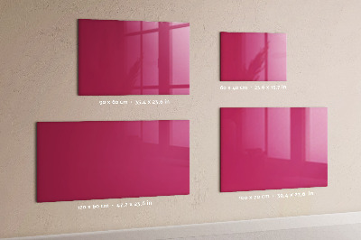 Magnettafel Kräftige rosa Farbe