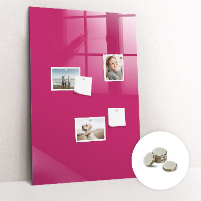 Magnettafel Kräftige rosa Farbe