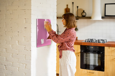 Magnettafel Pinke Farbe