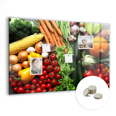 Magnettafel küche Frisches Gemüse