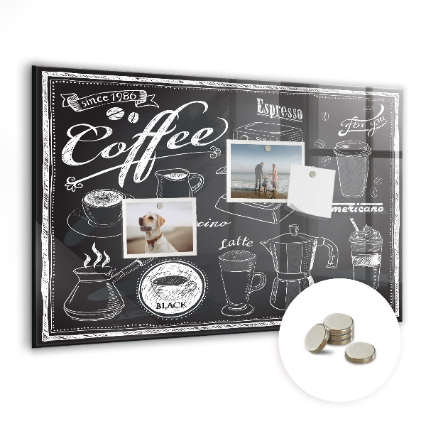 Magnettafel küche Kaffeemaschinen