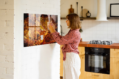 Magnettafel küche Nahaufnahme eines Getränks