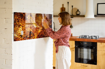 Magnettafel küche Nahaufnahme eines Getränks