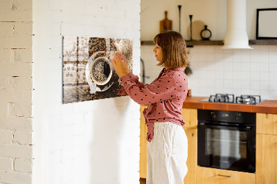 Magnettafel küche Eine Tüte Kaffee