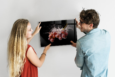 Magnettafel küche Trauben