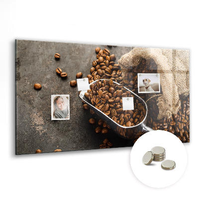 Magnettafel küche Eine Tüte frischen Kaffee
