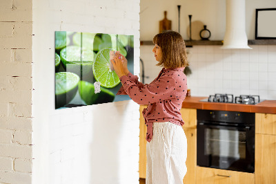 Magnettafel küche Limettenstücke